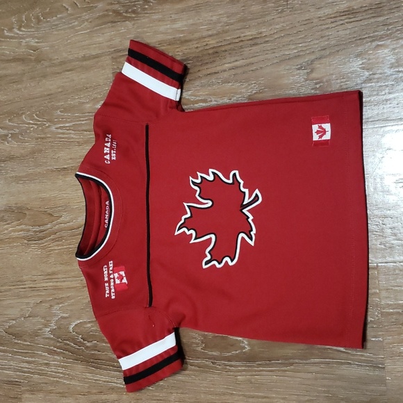 Canada Athletics Other - (4) Canada Athletics Youth Olympics Team Canada Jersey Maple Leaf Logo